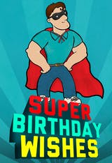 Super Birthday Wishes - Tarjeta De Cumpleaños